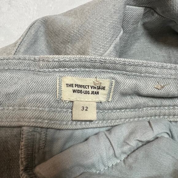 Madewell The Perfect Vintage Wide Leg Jean Size 32 Preppy Classic Preppy Stretch - Picture 8 of 14